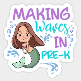 Mermaid Pre-K Making Waves Pre K Sticker